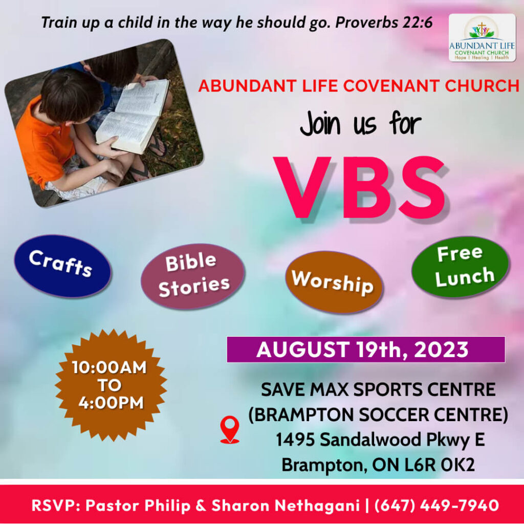 2023 vacation bible school - Abundant Life Covenant Chruch