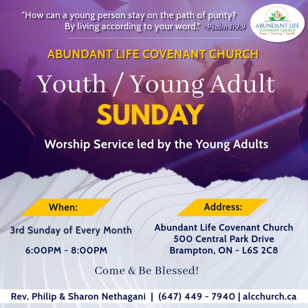 Young Adult & Youth Sunday_Brampton Telugu Church