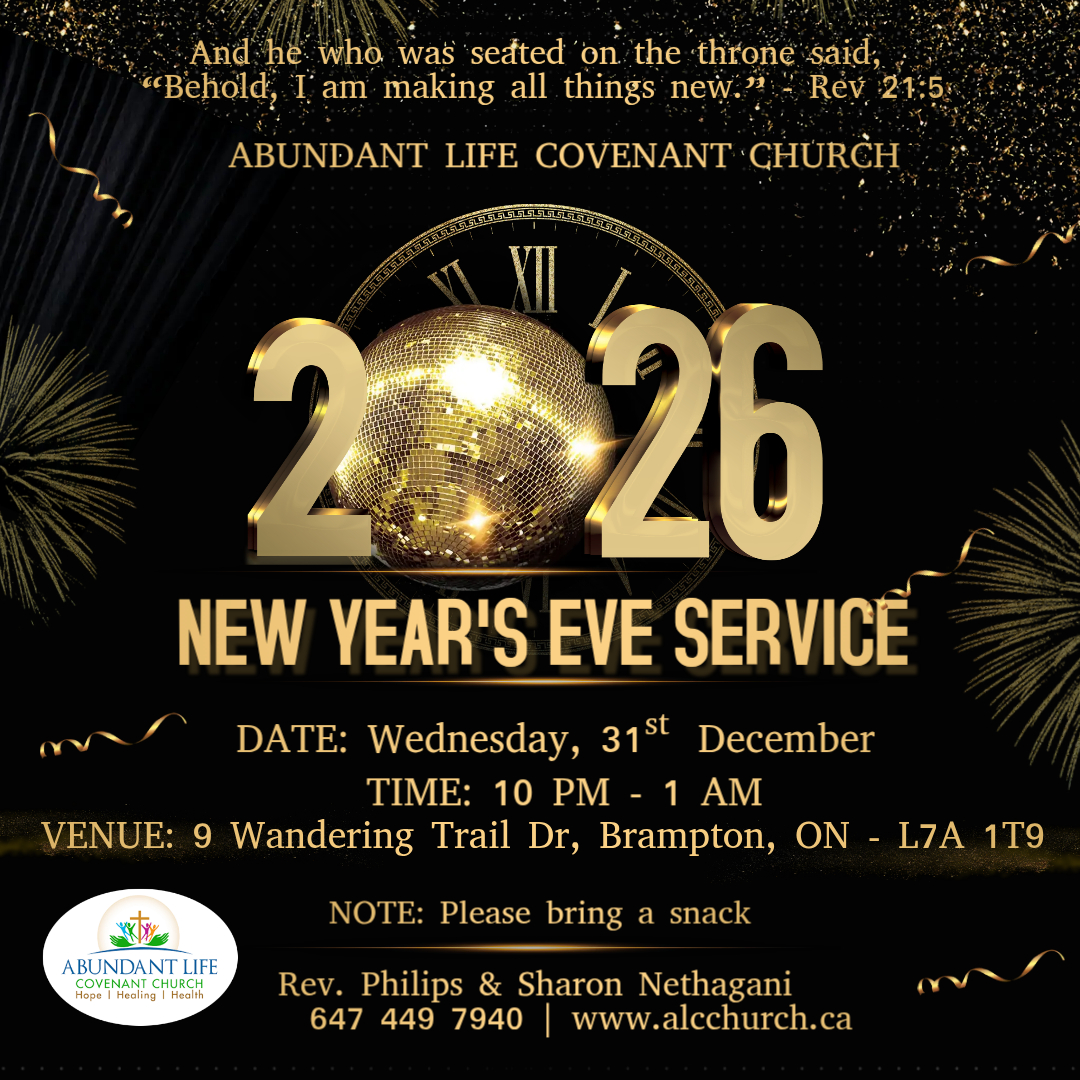 New Year's Eve Watch Night Service - Toronto Telugu Christian Church